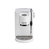 Machine à expresso semi-automatique programmable pour barista à domicile, corps entièrement en alliage d'aluminium, mousseur à lait intégré, OEM