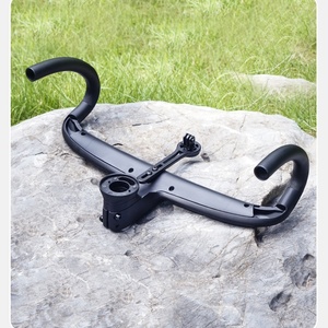 Guidon <span class=keywords><strong>de</strong></span> vélo <span class=keywords><strong>de</strong></span> <span class=keywords><strong>route</strong></span> CG 380-420 mm, guidon courbé en alliage d'aluminium, coupe-vent, passage <span class=keywords><strong>de</strong></span> câbles entièrement intégré - Product Image 5