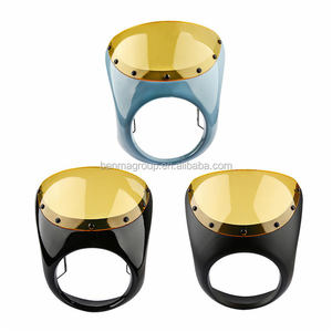 Vista de aduanas de la motocicleta universal 7 pulgadas faro <span class=keywords><strong>carenado</strong></span> para <span class=keywords><strong>cafe</strong></span> <span class=keywords><strong>racer</strong></span> - Product Image 4