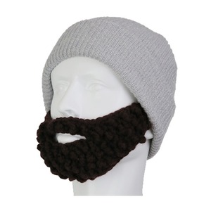 Cadılar Bayramı Hip Hop Yetişkin Gorraları Sahte Sakallar Kamuflaj Fiyonkları İlginç Şapka Seti El Örgüsü Akrilik Unisex Maskeler Kostüm - Product Image 4