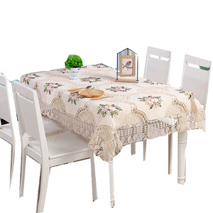<span class=keywords><strong>Tovaglia</strong></span> da matrimonio <span class=keywords><strong>bianca</strong></span> fatta a mano all'uncinetto con motivo floreale, impermeabile, usa e getta, design pastorale - Product Image 5