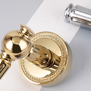 Juego de Cerraduras de Latón Macizo para Puertas Dobles Francesas, Magnéticas, Silenciosas, de Privacidad y <span class=keywords><strong>Pasaje</strong></span>, y Cerradura Ficticia - Product Image 6