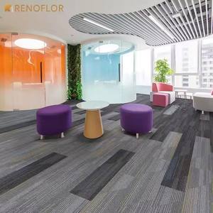 OEM y ODM personalizado PVC Royalty alfombra azulejos corte pila polipropileno lavable características para oficina Hotel uso grado comercial - Product Image 4