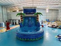 Tobogán Acuático Inflable Gigante de PVC de Calidad Comercial para Adultos, Toboganes Inflables Personalizados de Calidad Comercial para Adultos