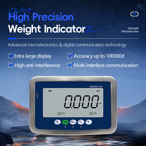 Indicateur de pesage en acier inoxydable SOHE SH2100-C1S, indice d'étanchéité IP67, affichage LCD haute précision, téléchargement de données en option, OEM - Product Image 2