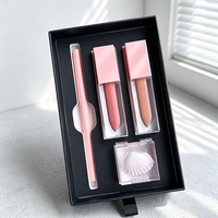Coffrets cadeaux de maquillage cosmétique DIY végétaliens, crayons à lèvres haute pigmentation, kit de gloss à lèvres, emballage en boîte, kits à lèvres personnalisés