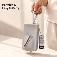 Ensemble de beauté portable avec étui pour téléphone, trousse à cosmétiques, rouge à lèvres, brillant à lèvres et sangle de poignet, accessoires de maquillage de voyage