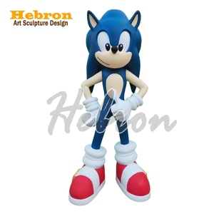 Esculturas <span class=keywords><strong>de</strong></span> Resina Artísticas en Venta, Escultura <span class=keywords><strong>de</strong></span> <span class=keywords><strong>Sonic</strong></span> the Hedgehog <span class=keywords><strong>de</strong></span> Tamaño Real en Rojo y Azul, Figura <span class=keywords><strong>de</strong></span> <span class=keywords><strong>Sonic</strong></span> para Decoración - Product Image 2