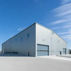 Structure moderne en acier à portée transparente Atelier de stockage de produits dangereux extensible à faible coût Garage Bâtiment Centre commercial Hôtel Appartement École - Product Image 1