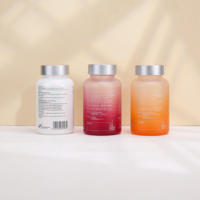 Bouteilles de compléments de magnésium de 150 ml, compléments à base de plantes pour l'amélioration masculine, contenants en verre pour capsules