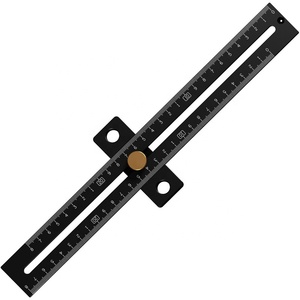 Régua de bolso de precisão tipo <span class=keywords><strong>T</strong></span> métrica e ferramenta de medição de marcação de trilhos quadrados com pára-raios deslizantes - Product Image 6