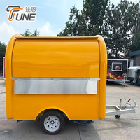 Chariot alimentaire personnalisable en acier inoxydable, cuisine mobile sur remorque, entièrement équipé pour la vente de glaces et de café
