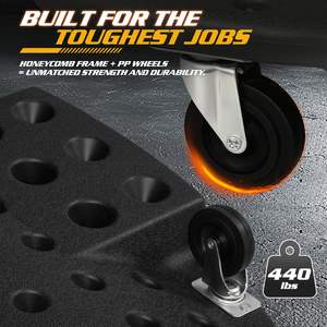 Creeper de mécanicien de voiture en plastique de haute qualité avec repose-tête rembourré - Product Image 4