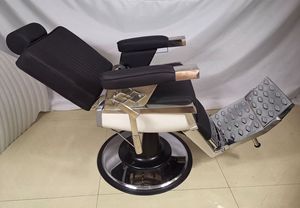 Fauteuil de barbier rétro pour hommes, inclinable, pour coiffure et rasage, chaise de salon de coiffure, tabouret de coupe de cheveux, chaise pivotante de salon de coiffure - Product Image 4