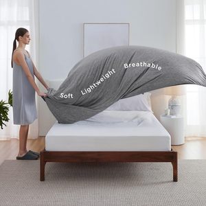 <span class=keywords><strong>Couverture</strong></span> d'été légère en rayonne et bambou, matelassée, style moderne, fraîche, taille personnalisée, pour les personnes ayant chaud la nuit - Product Image 4