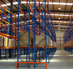 Rak palet pembagi dek jala kawat untuk penyimpanan gudang Decking Snap-in kawat jala berdiri rak palet pembagi - Product Image 4