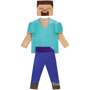 Disfraz de Steve de Minecraft para Niños, Traje para Halloween, Talla Mediana para Niños - Product Image 3
