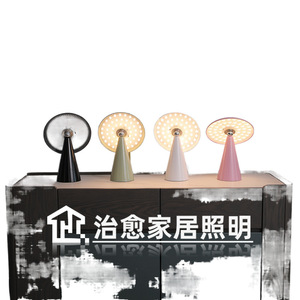 Mushroom Shape <b>Night</b> <b>Light</b> Touch Dimming USB Rechargeable Bedroom Desk Lamp Ambient Lighting Decorative Table Lamp - Product Image 5