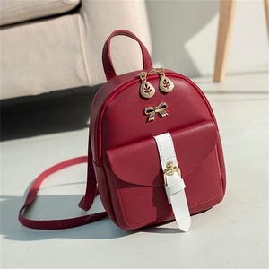 Damen Mini Rucksack Luxus PU Leder Kawaii Rucksack Niedlich Grace ful Bagpack Kleine Schult aschen für Mädchen Bow-Knot Leaf Hollow - Product Image 3