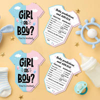 Tarjetas de Predicción de Género para Bebés, Tarjetas de Votación para Fiestas de Revelación de Género, Tarjetas de Votación para Adivinar si es Niño o Niña, Juego de Revelación de Género para Baby Shower
