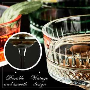 Custom 8.8Oz/260Ml Long Stem Glassware Vintage <b>Coupe</b> <b>Champagne</b> Cocktail Martini Wine <b>Glasses</b> - Product Image 5