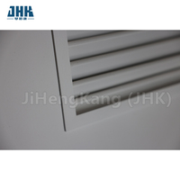 Persienne complète en bois JHK-L01 Conception de porte à persienne à panneau français Portes intérieures chinoises Prix de la porte en Mdf