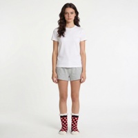 Chaussettes d'intérieur en acrylique transparentes à double couche de haute qualité avec motif animalier pour filles, à usage quotidien