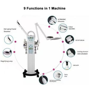 Appareil de soin de la peau multifonctionnel 9 en 1 pour le nettoyage du <span class=keywords><strong>visage</strong></span>, la dermabrasion, l'exfoliation, type sur pied avec prise US/EU pour le soin du <span class=keywords><strong>visage</strong></span> - Product Image 2