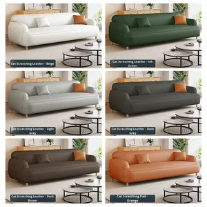 Divano Componibile Minimalista Italiano in Tessuto Crema per Piccoli Soggiorni e Arredamento Domestico - Product Image 4