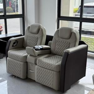 Asiento de Coche Multifuncional de Cuero con Soporte para Piernas, Asientos de Coche Modificados para Furgonetas de Conversión - Product Image 1