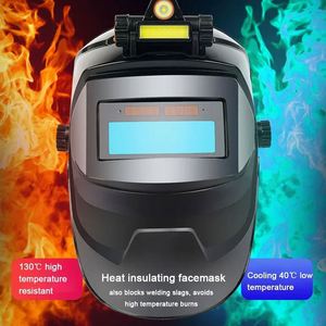 Casco de soldadura de oscurecimiento automático grande JY JY-A1938, material de PC, máscara de color real para soldador de arco, herramienta de corte y desbaste, uso en fiestas - Product Image 2