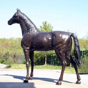Decoración <span class=keywords><strong>de</strong></span> alta calidad Hogar Jardín Al Aire Libre Tamaño real Bronce fundido Caballo <span class=keywords><strong>de</strong></span> pie con talabartería - Product Image 5