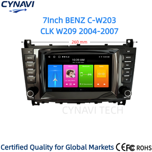 Écran tactile Android CarPlay pour Mercedes-Benz Classe C C-W203 CLK <span class=keywords><strong>W209</strong></span> avec écran IPS, caméra de recul et GPS intégré - Product Image 2