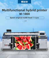 Impresora de inyección de tinta eco-solvente de alta velocidad I3200 híbrido UV de gran formato para papel tapiz de tela pegatina de coche máquina de plóter de PVC