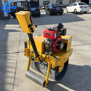 ดรัมลูกกลิ้งแบบสั่นเดี่ยวพร้อมเครื่องยนต์ Changchai ประสิทธิภาพสูงความเร็วในการเดินทาง4กม./ชม. - Product Image 1