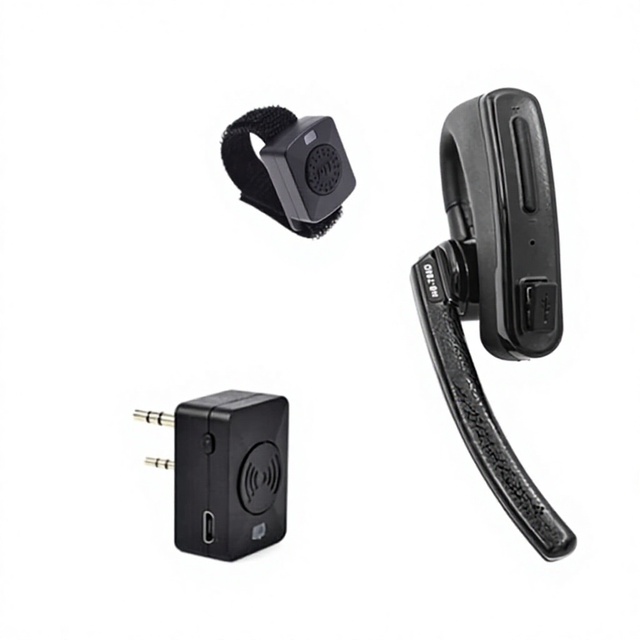 ANYSECU AC-Bherdt-K1/M Wireless Blvetooth Headset Adapter for Two-Way Radios K1/M Plug Blvetooth Earpiece Converter L676