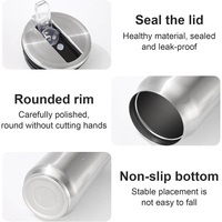 Thermos en acier inoxydable à double paroi isolé sous vide 500 ml, tasse isotherme portable anti-fuite, tasse à café, logo personnalisé
