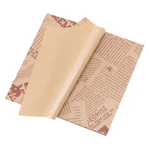Custom Deli Meat Wrapping Waterproof Oil Burger Custom Sandwich Wrap Packaging Printed Greaseproof Paper