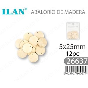 แผ่นไม้ Ilan ขนาด 5x25 มม. 12 ชิ้น สำหรับงานประดิษฐ์เครื่องประดับ - Product Image 3