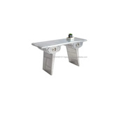 Bureau à domicile Hôtel Design unique Aile d'aviateur Bureau Ensemble complet Mobilier de table de bureau en aluminium avec tiroir