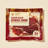 Impresión personalizada, acabado brillante, filete RIBEYE congelado, grado alimenticio, anticorrosión, agujero redondo, PET + PE laminado, bolsa de Mylar, sellado térmico