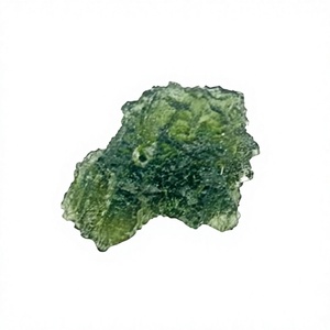 INDIA GEMS Moldavita Natural en Bruto de Fantasía 15x20x5mm, Gema Verde Checa, Valoración de Terceros, Aprox. 10 Quilates, Para Fabricación de Joyas - Product Image 1