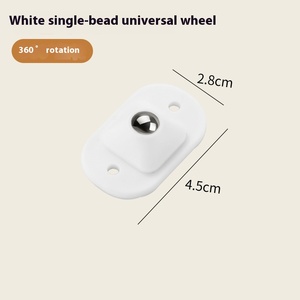 Silent Puley Mobile Base Free Drilling Sliding Ball Bearing Wheel Steel Ball Universal Wheel Stock Now Available Source <strong>Plastic</strong> - Product Image 6