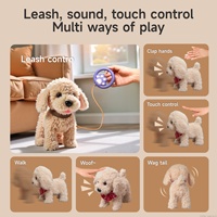 Jouet en peluche pour enfants Tumama, chiot Golden Retriever, animal de compagnie électronique interactif, chien qui marche avec télécommande, chien qui aboie et qui marche