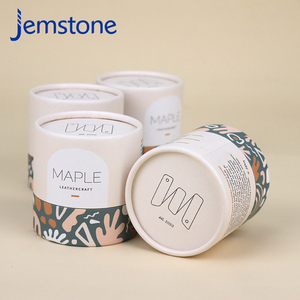 Boîte d'emballage cylindrique en carton kraft pour capsules de gel alimentaire à base de plantes, design personnalisé, recyclable, tube en papier pour poudre de protéines - Product Image 6