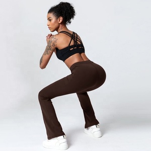 <span class=keywords><strong>Pantalon</strong></span> large à taille mi-haute avec cordon de serrage respirant <span class=keywords><strong>pour</strong></span> femmes, <span class=keywords><strong>pantalon</strong></span> décontracté à jambe large, élastique, long, <span class=keywords><strong>pour</strong></span> l'été - Product Image 5