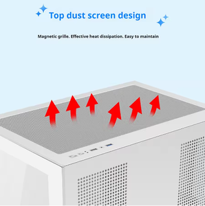 Gamer-x thiết kế mới thép PC CPU Tủ trường hợp đầy đủ tháp MicroATX ITX khung gầm bên Bảng điều khiển cửa sổ chơi game máy tính cung cấp điện - Product Image 4