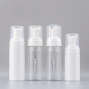 80ml 100mL 120ml 150ml 200ml 250ml <span class=keywords><strong>PET</strong></span> blanco transparente jabón espuma bomba botellas con bomba y tapa - Product Image 1