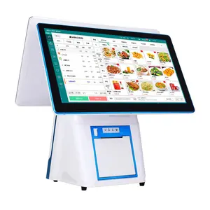 Machine tactile POS avec imprimante, machine complète de production/coque, caisse enregistreuse de détail/restaurant -- HLY