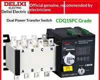 Commutateur de transfert automatique double alimentation Delixi CDQ1S triphasé quatre fils 25A/40A/63A/100A/125A 4P